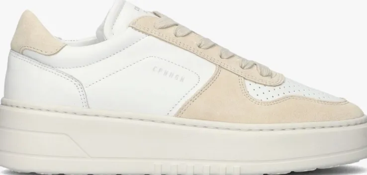 witte copenhagen studios lage sneakers cph77
