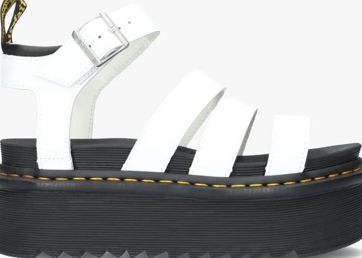 witte dr martens sandalen blaire quad