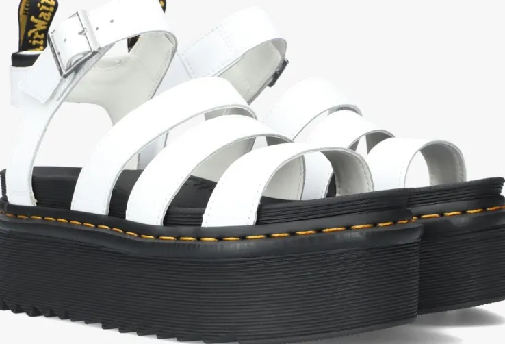 witte dr martens sandalen blaire quad