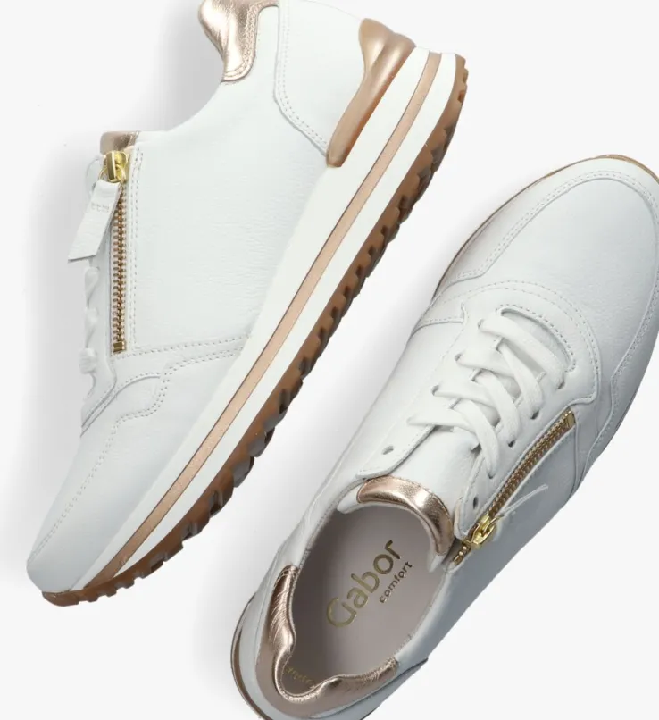 witte gabor lage sneakers 528