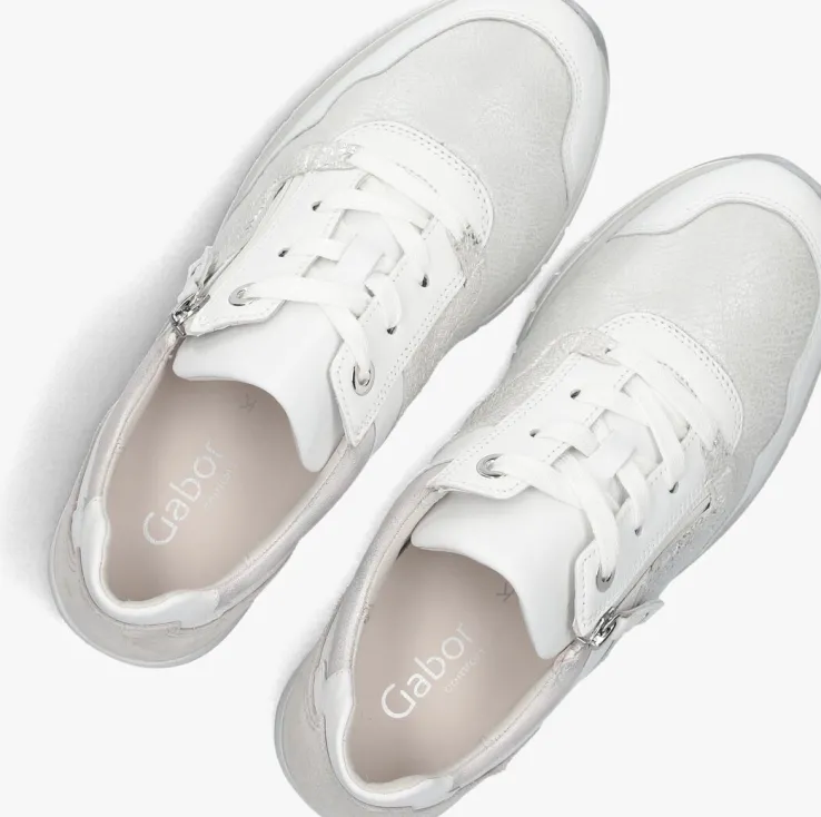 witte gabor lage sneakers 306