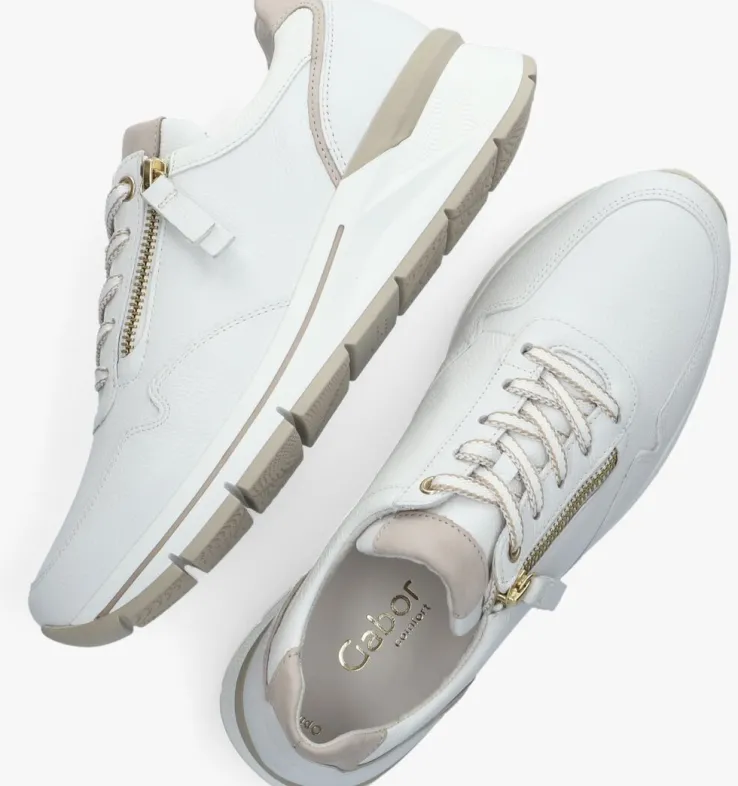 witte gabor lage sneakers 587