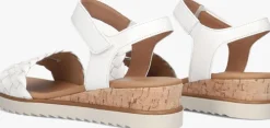 witte gabor platte sandalen 759