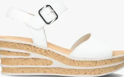 witte gabor sandalen met hak 651