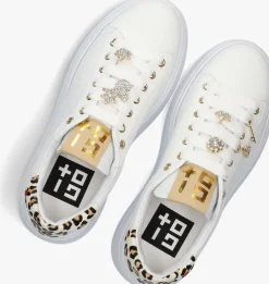 witte gio+ lage sneakers pia