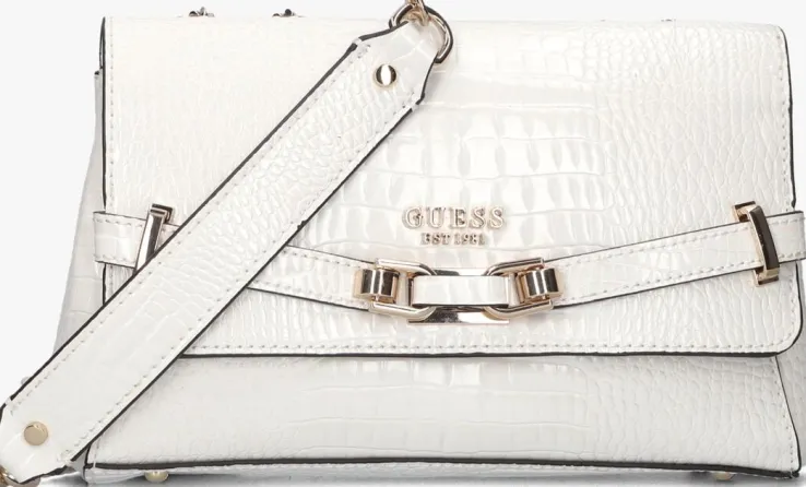 witte guess schoudertas silvye convertible xbody flap