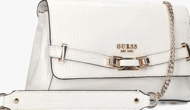 witte guess schoudertas silvye convertible xbody flap