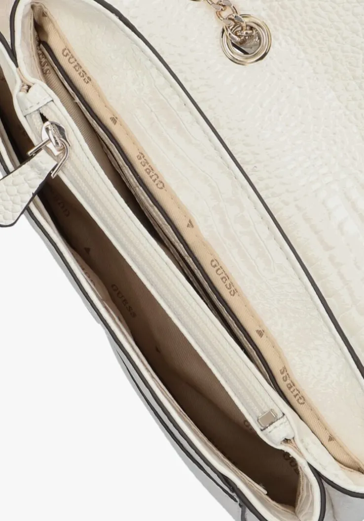 witte guess schoudertas silvye convertible xbody flap