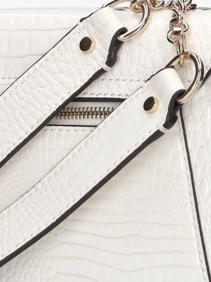 witte guess schoudertas silvye convertible xbody flap
