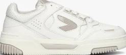 witte hub lage sneakers thrill