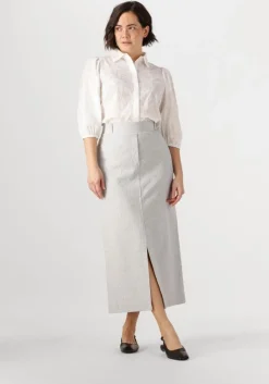 JANSEN AMSTERDAM te blouses ouma blouse wfe 722 3/4 puffed sleeve>DAMES Blouses