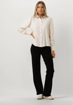 witte jansen amsterdam blouses w754 blouse lace details and long puffsleeves