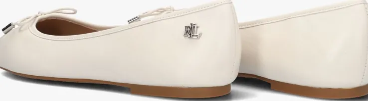witte lauren ralph lauren ballerina's jayna flats ballet
