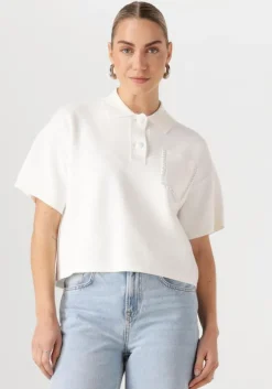 witte liu jo tops & t-shirts maglia chiusa m/l
