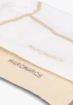 witte marcmarcs sokken bobbi 2-pack