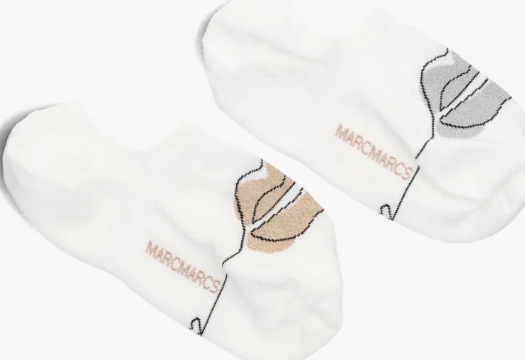 witte marcmarcs sokken carol 2-pack