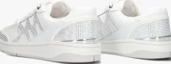 witte michael kors lage sneakers rebel lace up