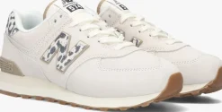 witte new balance lage sneakers wl574 m