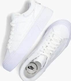 witte nike lage sneakers wmns court legacy lift
