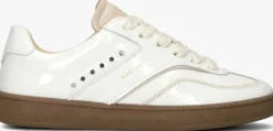witte nubikk lage sneakers ray owen studs