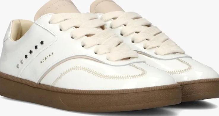 witte nubikk lage sneakers ray owen studs