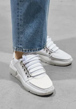 witte nubikk lage sneakers roque roman men