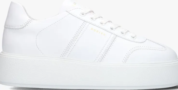 witte nubikk lage sneakers elise wing