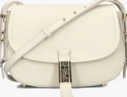 witte pinko schoudertas saddle mini