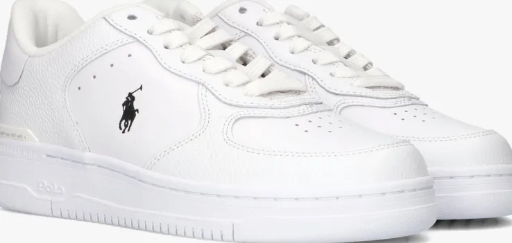 witte polo ralph lauren lage sneakers masters crt d