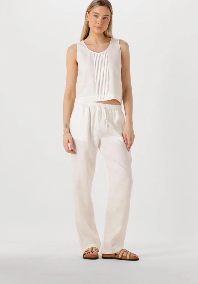 RESORT FINEST te top crop top linen>DAMES Tops & T-Shirts