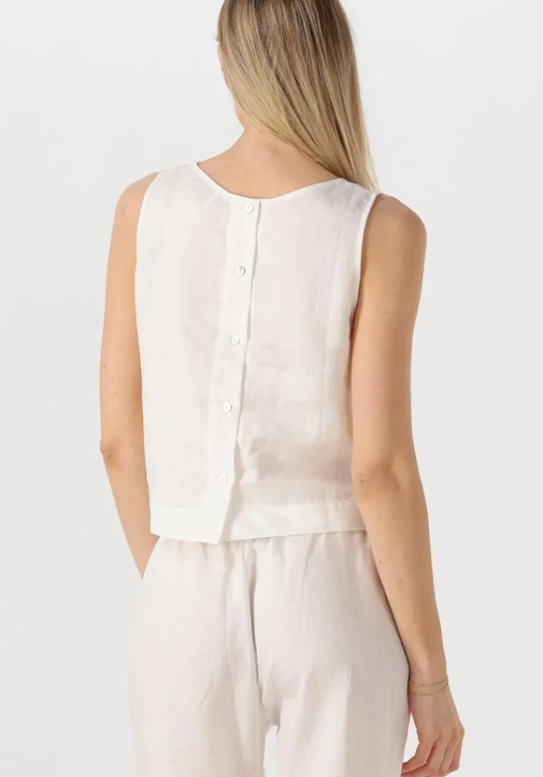 RESORT FINEST te top crop top linen>DAMES Tops & T-Shirts