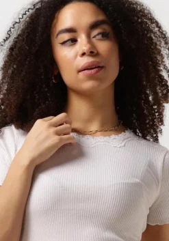 ROSEMUNDE te t-shirt benita silk t-shirt w/ lace><noscript><img width=