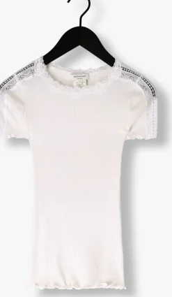 ROSEMUNDE te t-shirt benita silk t-shirt w/ lace><noscript><img width=