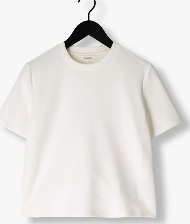SELECTED FEMME te top slftenny ss boxy o-neck>DAMES Tops & T-Shirts