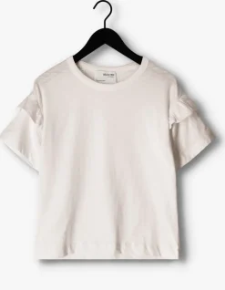 witte selected femme t-shirt slfrylie ss florence tee