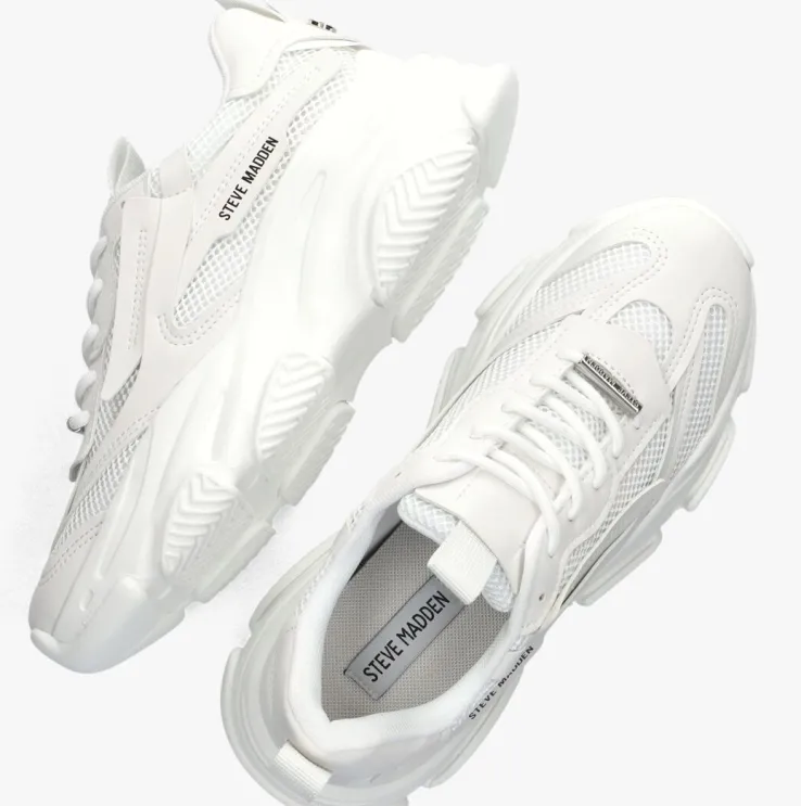 witte steve madden lage sneakers possession