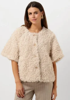 witte summum gilet jacket faux fur