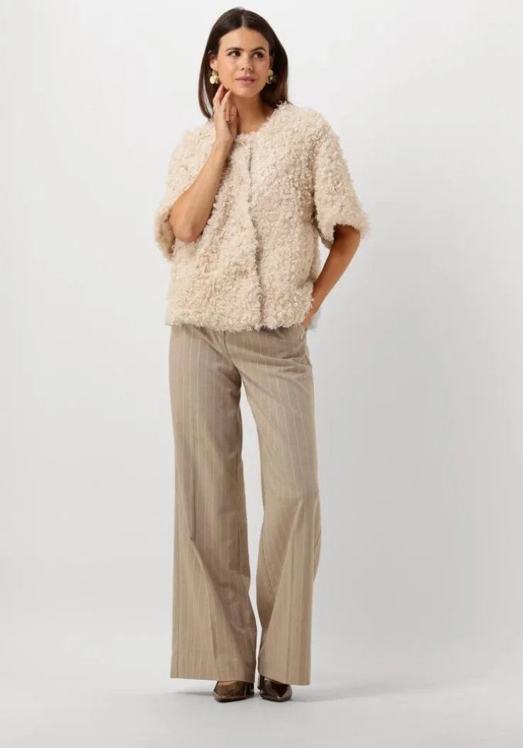 witte summum gilet jacket faux fur