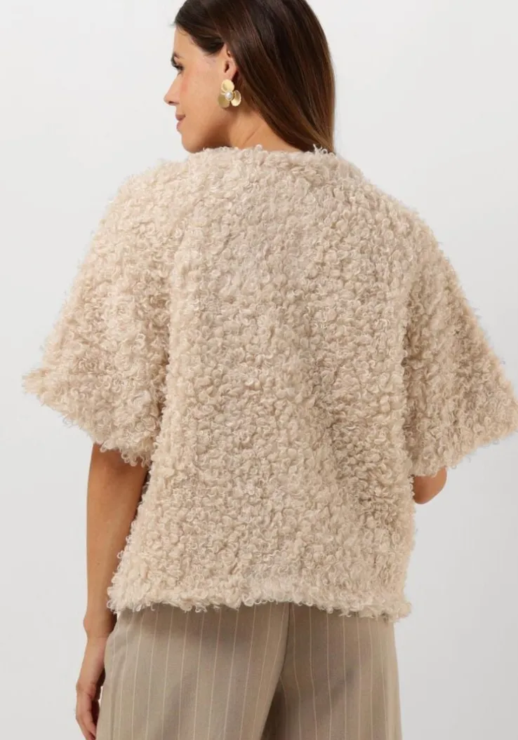 witte summum gilet jacket faux fur