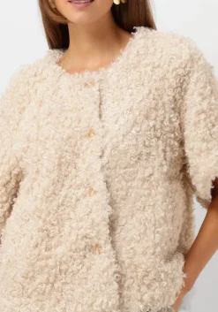 witte summum gilet jacket faux fur