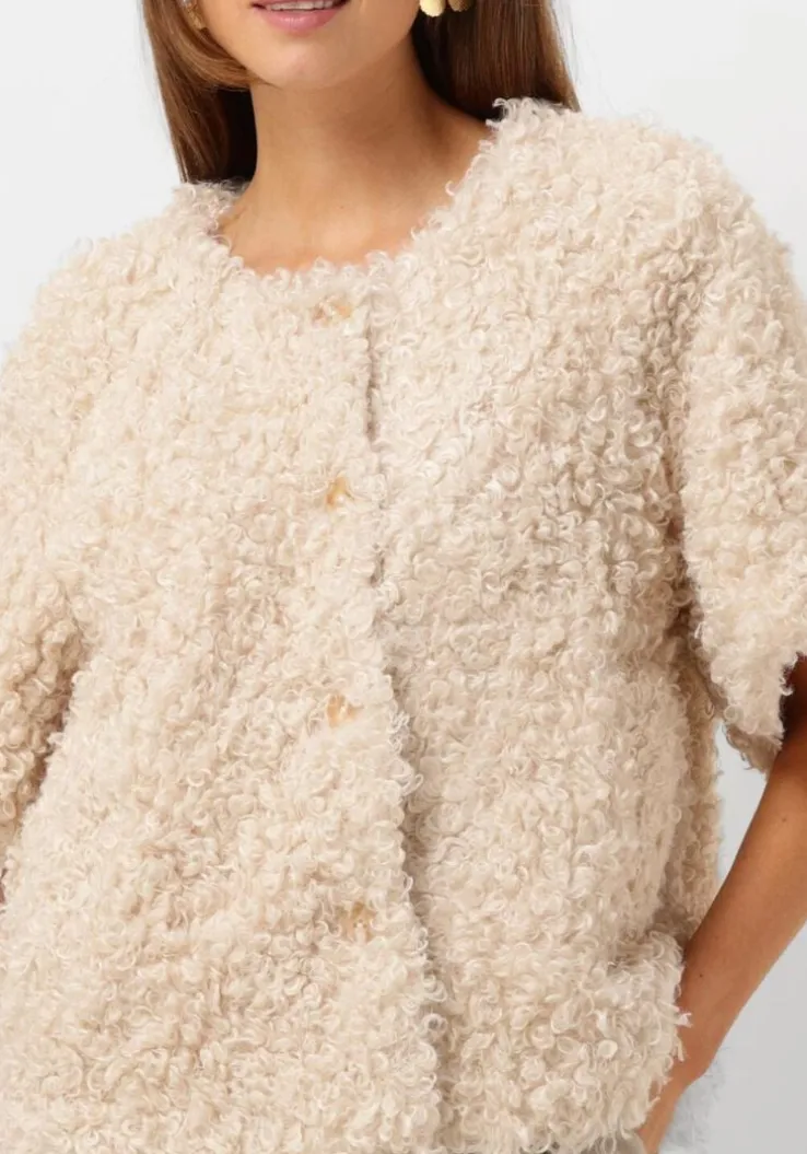 witte summum gilet jacket faux fur