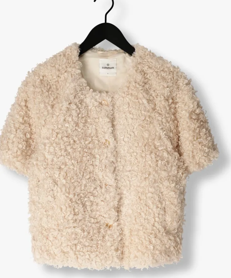 witte summum gilet jacket faux fur