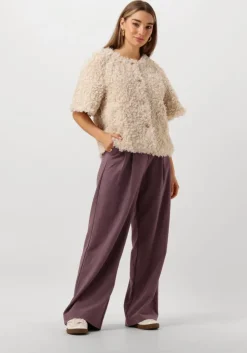 witte summum gilet jacket faux fur