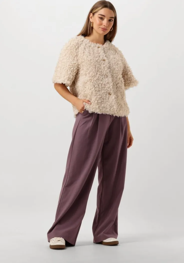 witte summum gilet jacket faux fur