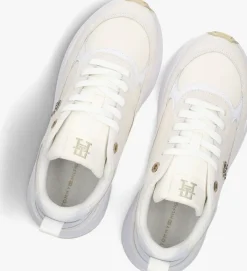 witte tommy hilfiger lage sneakers th chunky feminine
