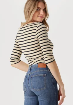 witte tommy hilfiger t-shirt slim cody boat-nk 3/4slv