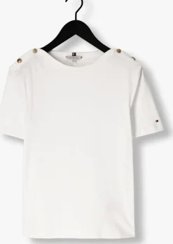 TOMMY HILFIGER te t-shirt reg stripe gold btn c-nk ss><noscript><img width=