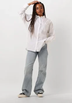 witte tommy jeans blouses tjw rlx essential sh