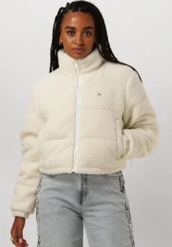 TOMMY JEANS te gewatteerde jas tjw crp teddy essential puffer>DAMES Jassen
