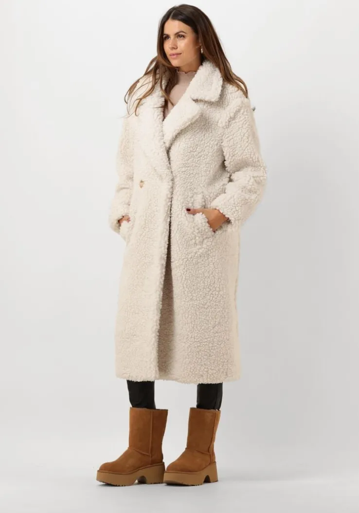 witte ugg teddy jas gertrude long teddy coat